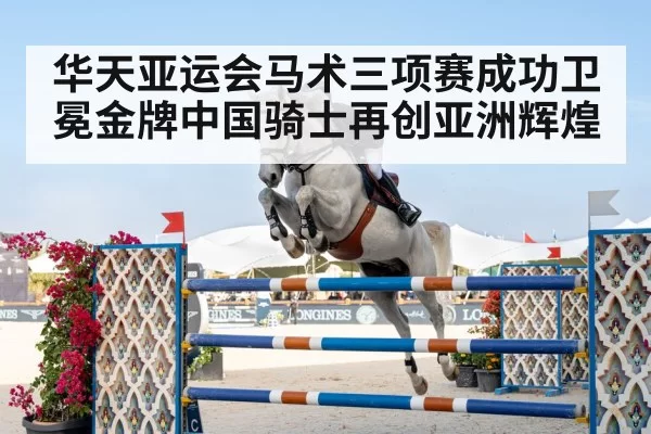 Chinese rider horse jumping